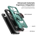 thumbnail image 2 of Galaxy Wireless Case for TCL A3 A509DL / TCL A30 / TCL ION Z Case with Tempered Glass Screen Protector [Military Grade] Ring Car Mount Kickstand Shockproof Hard Phone Case - Teal, 2 of 6