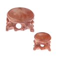 thumbnail image 4 of guohui 2Pcs Wood Display Stand Base,Egg Base Decorative Collectibles Orb Holder Sphere Globe Stone Holder for Rock Sphere Decoration, 4 of 9