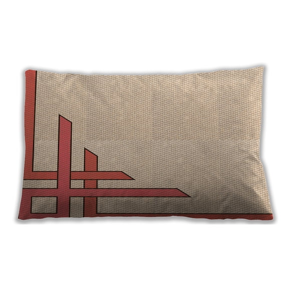 Ahgly Company Indoor Rectangular Contemporary Lumbar Throw Pillow, 13 inch by 19 inch