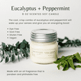thumbnail image 3 of Soy Candle (Eucalyptus Peppermint) 8 oz - The Scented Candle Co., 3 of 6