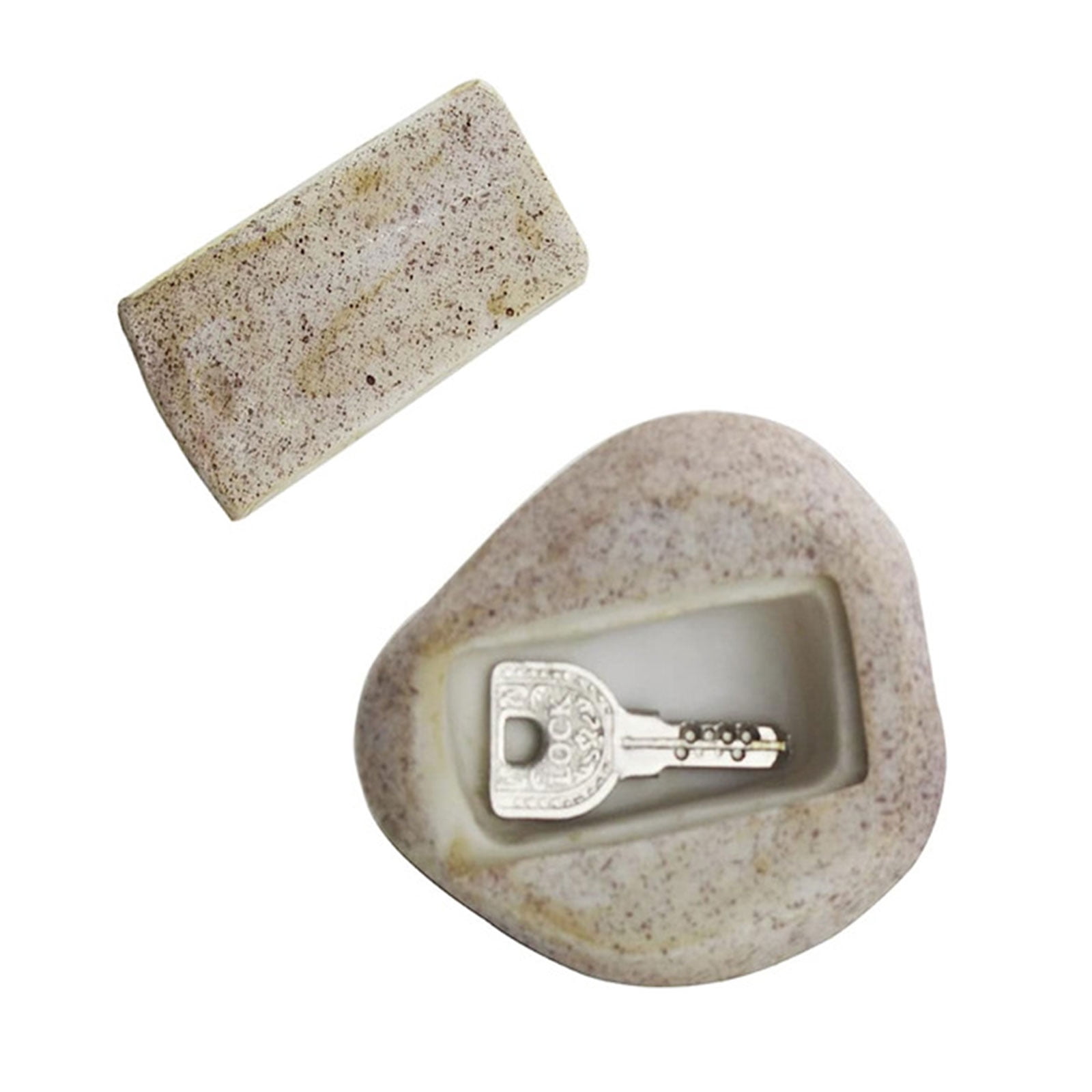 Outdoor Fake Rock Key Holder Realistic Stone Key Saving Box Secret Compartment Key Hider Cash Safe Anti-theft