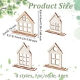 thumbnail image 2 of 1 juego de bandejas de madera para servir House PapayaWhip 51~91x13~52x3mm, 2 of 6