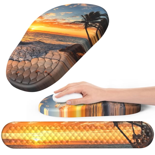 Alfombrilla ergonómica para ratón y teclado Hasinart con masaje