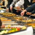 thumbnail image 7 of EVGTTI 4 Pack Chafing Dish Buffet Set Half Size 8Qt Stainless Steel Chafer Complete Set with Foldable Frame and Lid Catering Buffet Servers Food Warmer for Parties Banquet Wedding, 7 of 7