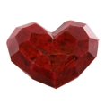 thumbnail image 1 of Benzara BM229881 Stéatite à Facettes Coeur Accent Décor & 44; Rouge - Moyen, 1 of 5