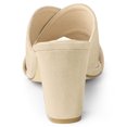 thumbnail image 3 of BLISSFUL STEP Mules à Talon Épais à Brides Croisées pour Femmes Sandales à Enfiler, 3 of 6