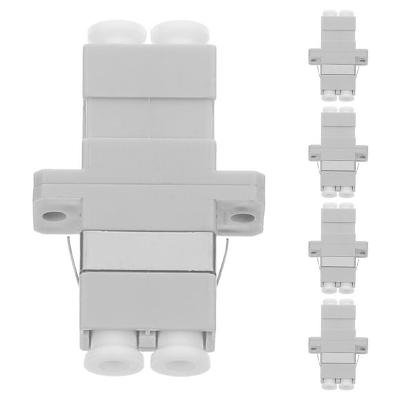 KAKOWELY cable 5pcs LC to LC Fiber Adapter for Networking Fiber Cable Connector Kit Fiber Coupler for Fiber Patch Cords1.38"X0.87"X0.35"