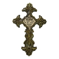 Rustic Southwestern Fleur De Lis Scrollwork God Bless A Friend Loves Wall Cross