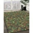 thumbnail image 3 of Ahgly Company Machine Washable Indoor Square Transitional Sepia Brown Area Rugs, 6' Square, 3 of 7