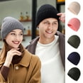thumbnail image 1 of Winter Beanie Hats for Men & Women-Leisure Knit Ribbed, Cuffed Cap,Fisherman Beanie,Warm & Soft Stylish Skull Caps, 1 of 8
