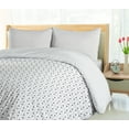 thumbnail image 5 of Ambesonne Geometric Duvet Cover Set, Minimalistic Monochrome, 2-Calking, White and Charcoal Grey, 5 of 7