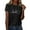 01-Black, variant on Women's T-Shirts Mit Print Basic Crewneck Plus Size Loose Fit Light Short Sleeve Cool Pattern Womens T Shirts Loose Fit Dark Gray Size 2XL