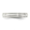 thumbnail image 7 of Auriga Fine Jewelry 925 Sterling Silver 4mm Milgrain Wedding Band Ring Size 11.5 for Women, 7 of 7