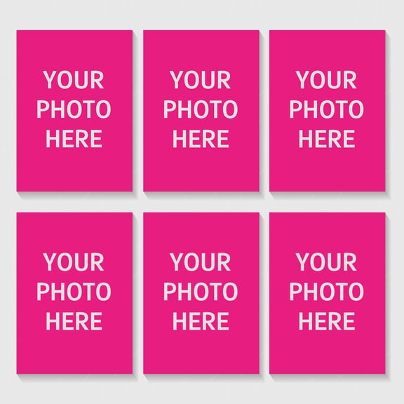 A Set of 6 custom Cartoon Paintings Posters for Bedroom Wall Decorations, Unframed. 20*25CM