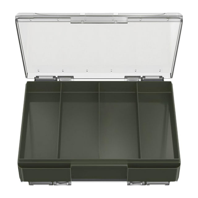 Almencla Fishing Tackle Box Portable Fishing Box for Hooks Freshwater Saltwater Baits Green