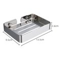 thumbnail image 3 of Caja de jabón de acero inoxidable, plato de ducha para baño, bandeja de almacenamiento, soporte de drenaje, 3 of 4