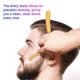 thumbnail image 4 of Electroplating old-fashioned manual razor men's beard razor eyebrow trimming hair shaving razor gold, 4 of 4