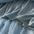 thumbnail image 7 of PMVFHDE Womens High Waist Mesh Ruffle Long Skirts For Women Calf Length Chiffon Pleated A Line Tutu Maxi Skirts For Women Blue, 7 of 7