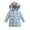 Green, variant on Girls Puffer Jacket Metallic Shine Hooded Puffer Jacket Winter Cotton Lined Zip Thick Warm Quilted Puffer Jackets for Kids, Sizes 5-13Y