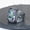 Silver, variant on Retro Personalized Colored Gemstone Men's Ring