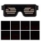 thumbnail image 2 of 8 modos de luz LED colorida dinámica gafas de fiesta de baile batería incorporada carga USB, 2 of 8