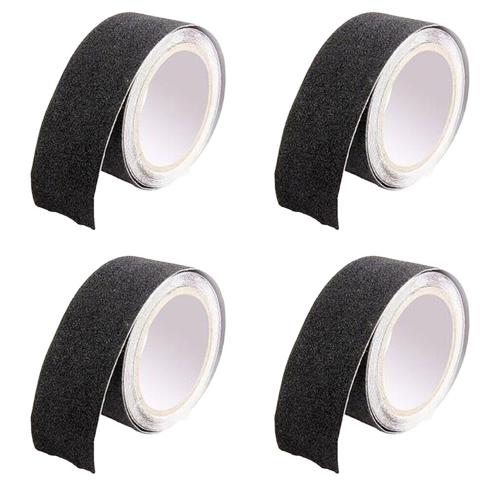US 2" x 60FT BLACK ROLL SAFETY NON SKID TAPE ANTI SLIP TAPE STICKER GRIP GRIT