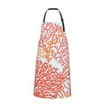thumbnail image 2 of Pofeuu Corals Print Waterproof Apron with Pockets Adjustable Cooking Aprons Kitchen Bib for Baking Household Cleaning, 2 of 8