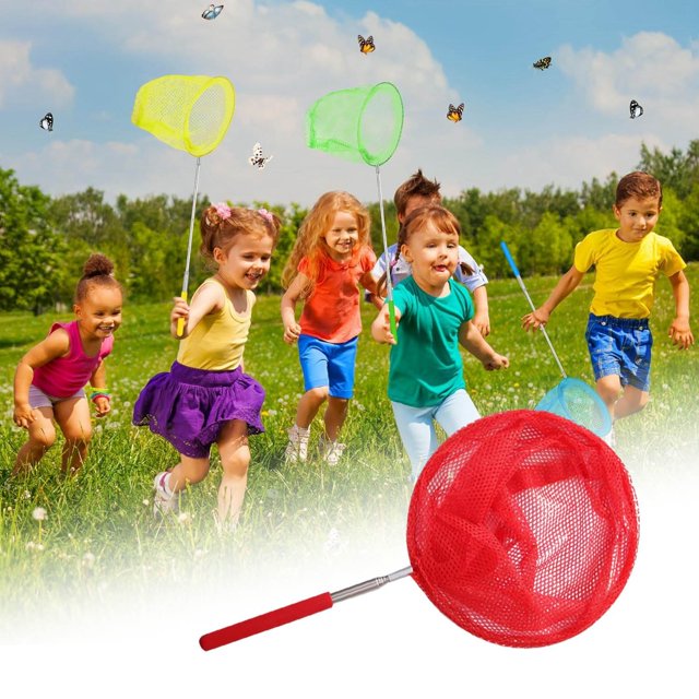 Filet de Pêche Télescopique en Acier Inoxydable Filet Filet Jouet pour Enfants Filet de Pêche Filet de Poche Jouet d'Extérieur Filet à Riz Filet en Maille pour Oiseaux Quincaillerie Filet Filet Robuste Filet de Jardin