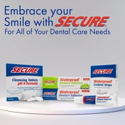 Secure Sensitive Denture Adhesive Cream with Aloe Vera & Myrrh, 12H Max Hold, Waterproof Seal - Zinc Free - For Uppers, Lowers & Partials - FSA HSA Approved - Food Grade Ingredients - 1.4 oz (1 Pack)