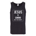 thumbnail image 2 of Wild Bobby Jesus Is Coming Are You Ready? Inspirational/Christian Men Graphic Tank Top, Black, Small, 2 of 5