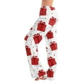 thumbnail image 2 of Hearthz Christmas Womens Pajamas Pants Winter Wide Leg Women Pajama Bottoms Fall Drawstring Womans Lounge Pants, 2 of 7