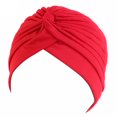thumbnail image 3 of Opolski Women Men Hat Beanie Middle East Area Traditional Layered Solid Color Thick Vintage Unisex Windproof Hair Adult Cap Red, 3 of 8