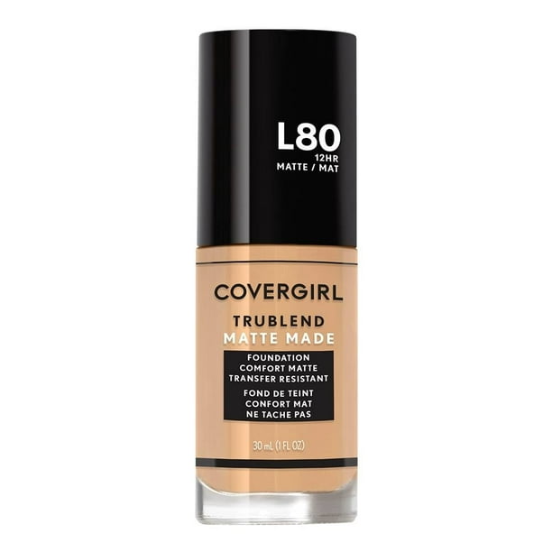 Base de maquillaje Covergirl TruBlend líquida matte L80 true ivory 30 ml