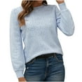 thumbnail image 2 of Women's Autumn And Winter Long Sleeve Solid Comfortable Tops, 2 of 6