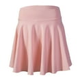 thumbnail image 5 of MIXUE Womens Skirts Solid Color A Line Midi 45CM Pleated Half Fashionable Flared See Through Mini Skirt Daily-Wear,Pink,M, 5 of 5