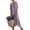 Purple, variant on Mgmyaa Women's Casual V-Neck Long Sleeve Solid Loose Tent Long Dress