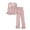 Watermelon Red, variant on Womens Pajama Set Fashion Solid Color Breathable Pajama Sets with Pants Summer Crew Neck Long Sleeve Sleepwear Summer Pajamas