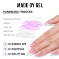 thumbnail image 4 of Gel BtartBox de Press On Nails, medio suave, punta francesa, blanco, 4 of 7