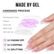 thumbnail image 4 of Gel BtartBox de Press On Nails, medio suave, punta francesa, blanco, 4 of 7