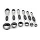 thumbnail image 4 of Juego de cucharas medidoras magnéticas de acero inoxidable de doble cara, color negro, 4 of 4