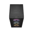 thumbnail image 2 of Corsair 3000D RGB AIRFLOW Mid-Tower PC Case - Black - Mid-tower - Black - Tempered Glass, Steel - ATX Motherboard Supported - 8 x Fan(s) Supported - 2 x Internal 3.5" Bay - 2 x Internal 2.5" Bay - ..., 2 of 7
