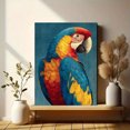 thumbnail image 6 of Colorful Tropical Parrot Canvas Print, Whimsical Bird Animal Lover Gift Home Bedroom Living Room Wall Decor, 6 of 8