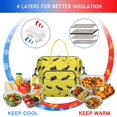 thumbnail image 4 of Yellow Halloween Bats Womens Lunch Box for Work,Insulated Large Lunch Bag for Tween and Teen,Loncheras Para Mujer,Leakproof Adult Lunch Bag for Work,Beach,Travel,Picnic,Camping, 4 of 7