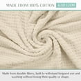 thumbnail image 3 of Home Weavers Willow Bath Towels Set of 12, 100% Cotton Zero Twist, 630 GSM, Soft Absorbent Quick Dry, 27x54 inch, Ivory, 3 of 8