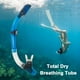 thumbnail image 1 of Buceo Snorkel Full Dry Tubo de respiración subacuático Equipo de snorkel (Azul), 1 of 6