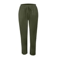 thumbnail image 4 of Seductiva Soft Leggings for Women Women's Autumn Fragrant Linen Linen Vintage Floral Print Casual Pants – Perfect for Spring Comfortable and Trendy for Relaxed Days and Everyday Wear, 4 of 4