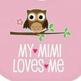 thumbnail image 4 of Inktastic Mimi Loves Me Girls Owl Girls Baby Bib, 4 of 4