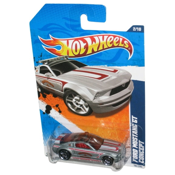 Hot Wheels HW Main Street '11 Silver Ford Mustang GT Concept Car 162/244