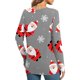 thumbnail image 4 of Tops Navideños Para Mujer Blusas de Manga Larga Estampado Casual Cuello Redondo Túnica Camisa Delantera Slim Odeerbi  ODB190956, 4 of 6