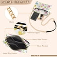 thumbnail image 3 of FORMRS Women Crossbody Purse with Chain Strap Vegan Leather Shoulder Handbag, Colorful Easter Eggs, 3 of 7